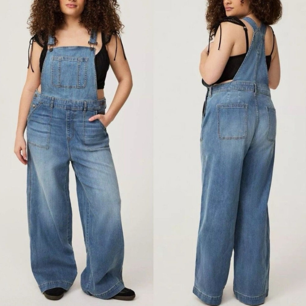 Wide Leg Overalls - Picture 2 of 11